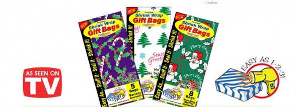 Cool Wraps shrink wrap gift bags
