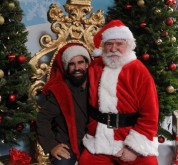 Christmas Tree Rental entrepreneur Scott Martin and Santa