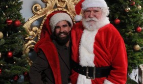 Christmas Tree Rental entrepreneur Scott Martin and Santa